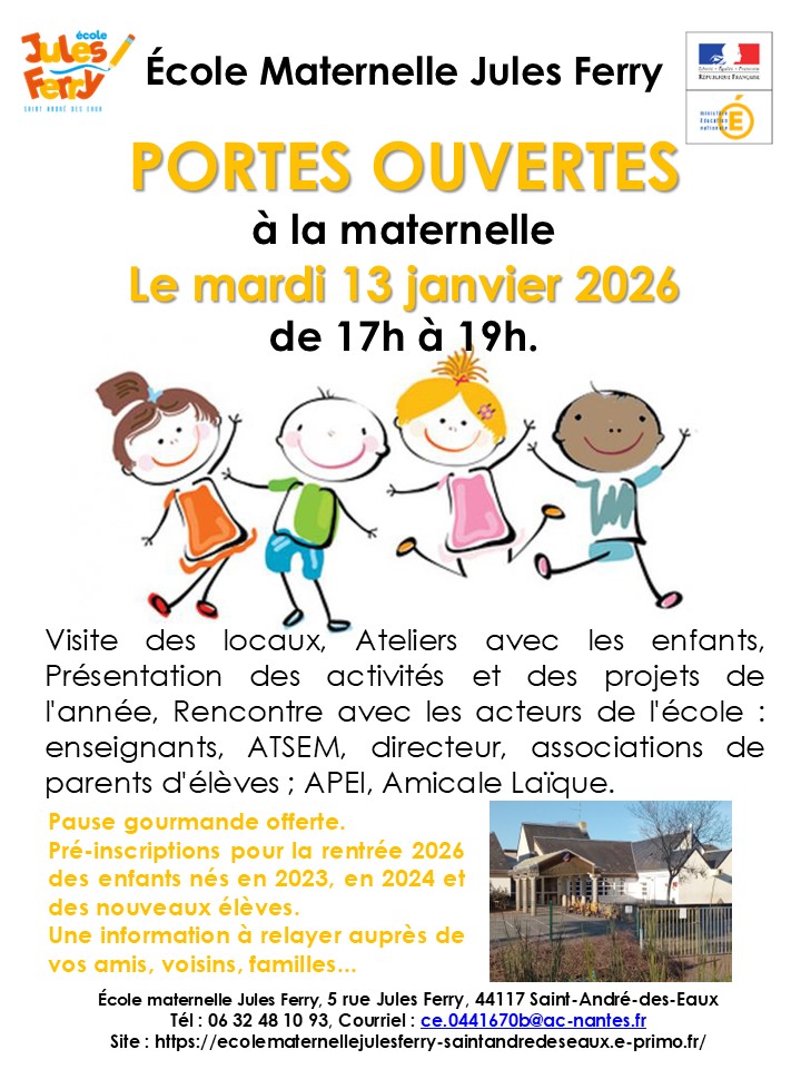 Portes ouvertes à la Maternelle Jules Ferry